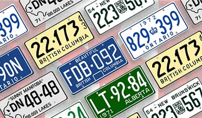 Custom replica Canadian license plates for your collector car