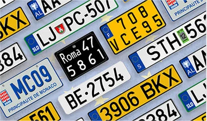 Custom replica European license plates for your collector car