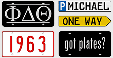 Fun, custom replica license plates