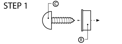 Installation Guide 2 Hole Plate Holder Step1
