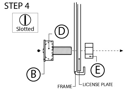 Installation Guide 4 Hole Plate Holder Step4