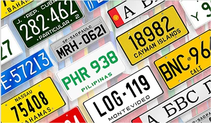 International license plate reproductions