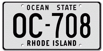 Gray Background Black Text US Custom License Plate