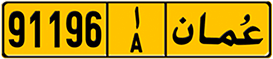 Samples of License Plates with Reflective Finish