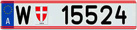 Samples of License Plates with Reflective Finish