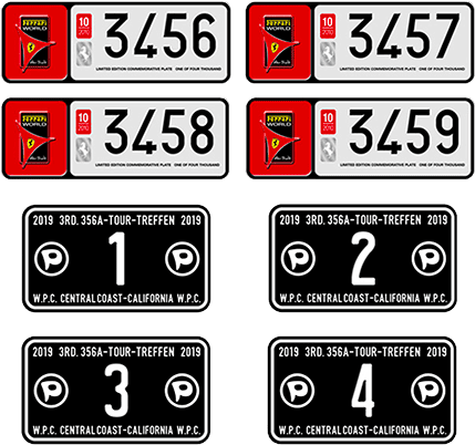 Serial Numbered License Plates