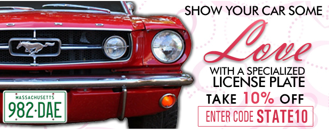 vTake 10% OFF Your License Plate – Use Code STATE10
